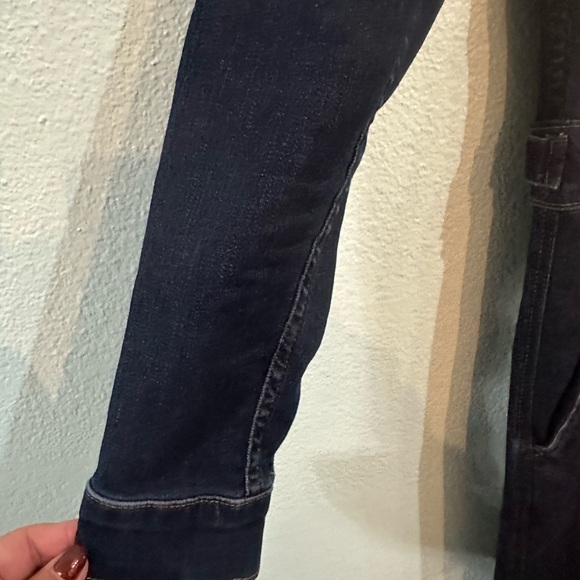 Denim River. Utility Jumpsuit in Dark Blue - Picture 8 of 15